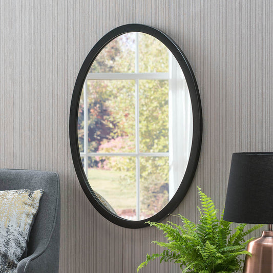 Classic oval black mirror MirrorZone