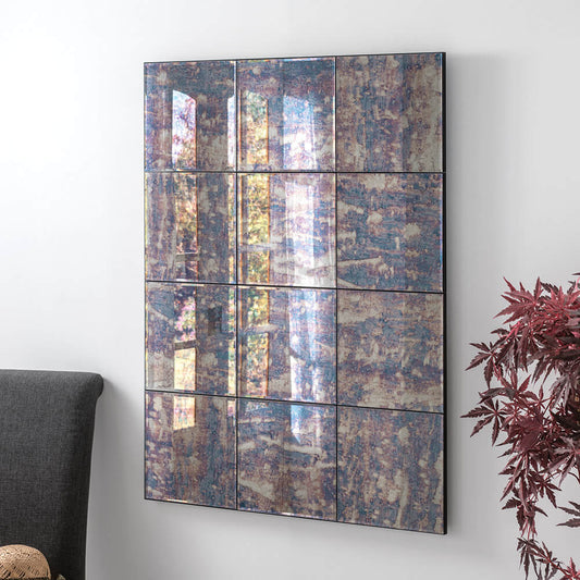 Manhattan Antique Blue Mirror