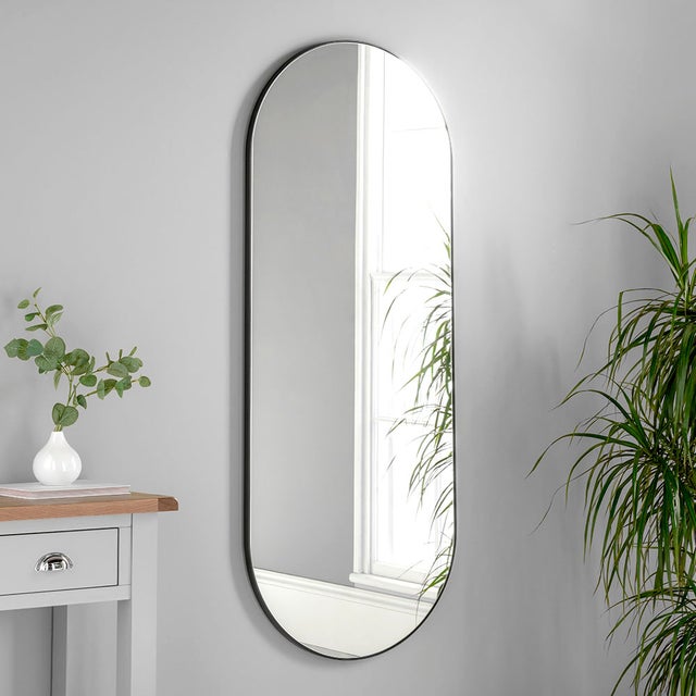Alta gold full length mirror ideal for bedroom or placed at the end of a  hall way
