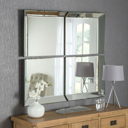 Byblos 4 Panel Plain Mirror