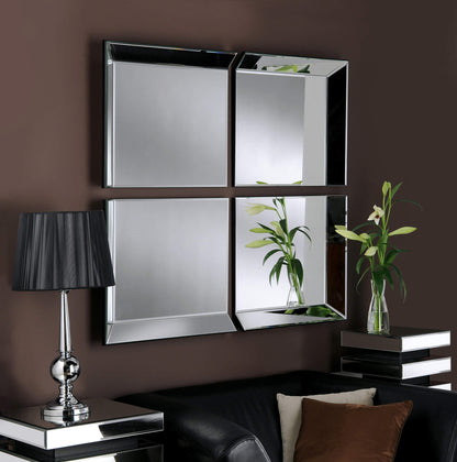 Byblos 4 Panel Plain Mirror