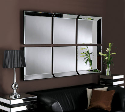 Byblos 6 Panel Plain Mirror