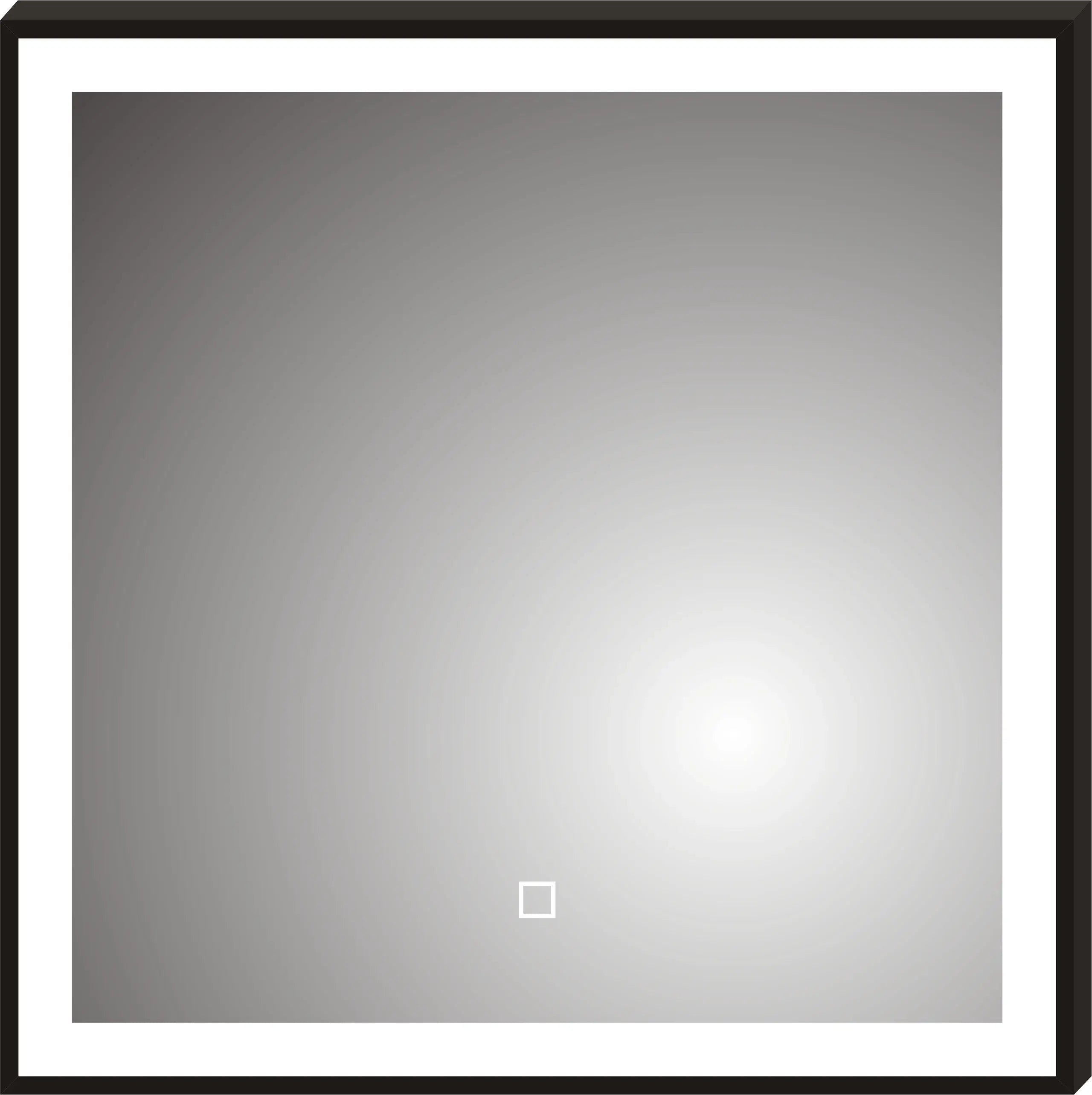 LED 21 black framed mirror MirrorZone
