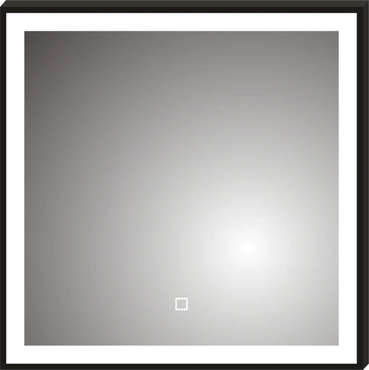 LED 21 black framed mirror MirrorZone
