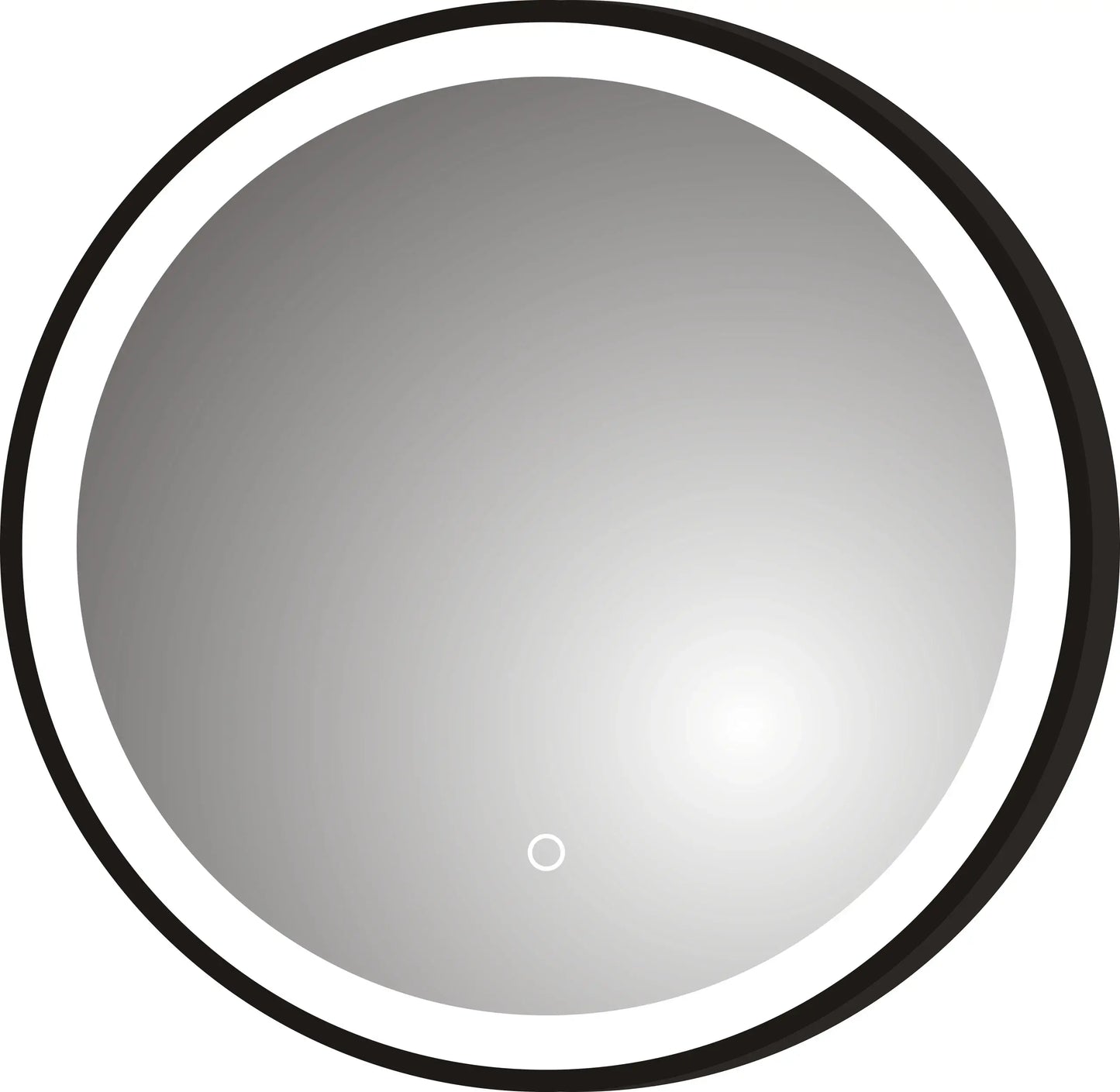 LED 22 black framed mirror MirrorZone
