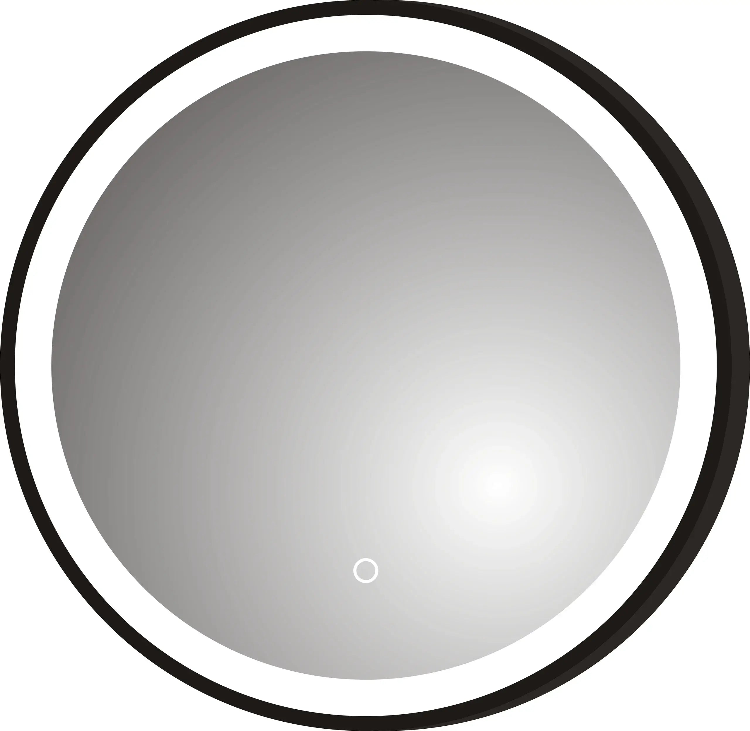 LED 22 black framed mirror MirrorZone
